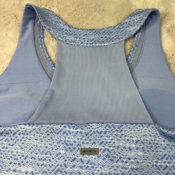 Mondetta Performance Gear Sport Travel Dress Size XL Blue Built in bra Racerback - Picture 11 of 11